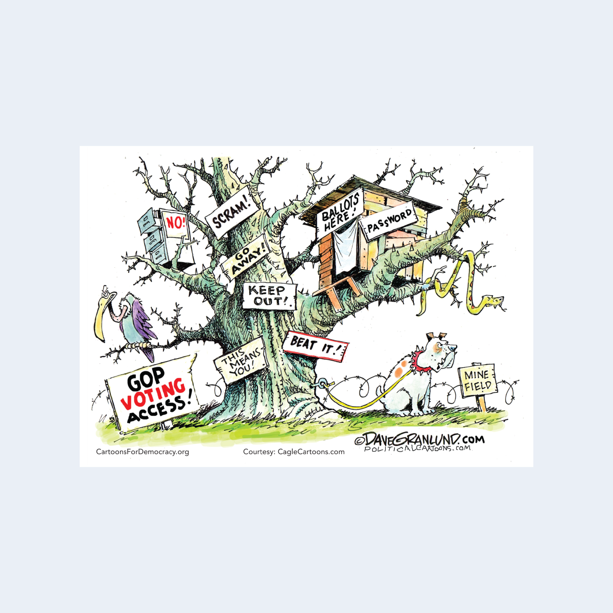 GOP Voter Suppression Guerilla Card