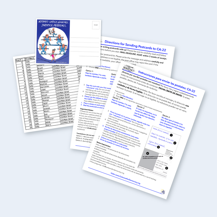 Address and Postcard Kits (English and Spanish)