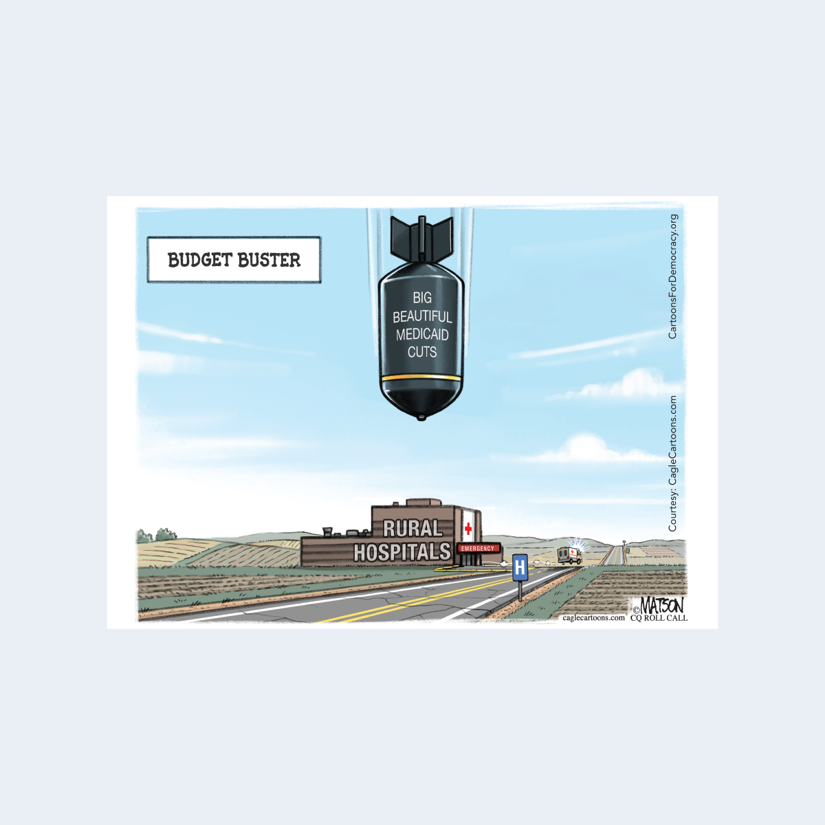 Rural Hospital Medicaid Cuts Guerilla Card