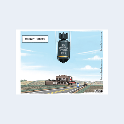 Rural Hospital Medicaid Cuts Guerilla Card