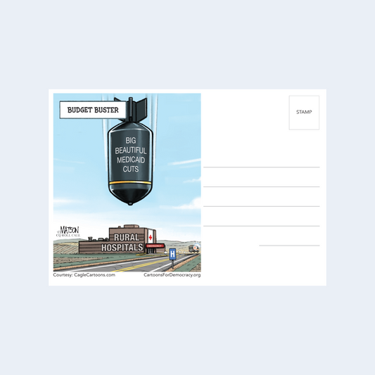 Rural Hospital Medicaid Cuts Postcard