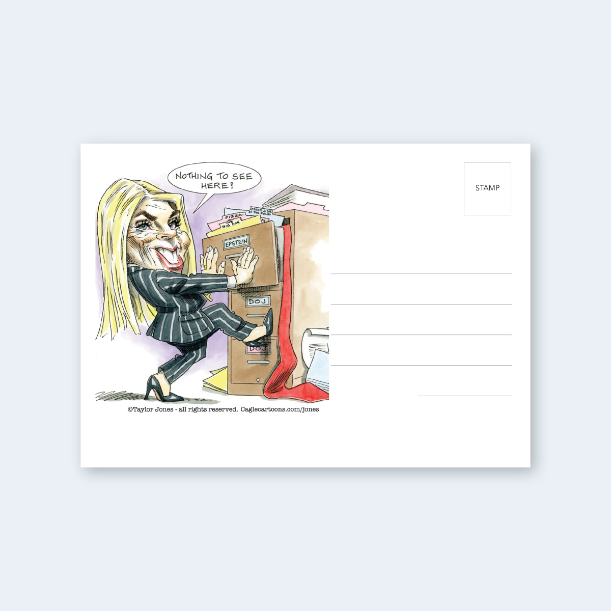 Nothing to See Here Postcard & Address Kit