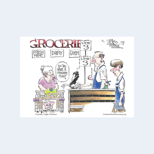 High Cost of Groceries Guerilla Card