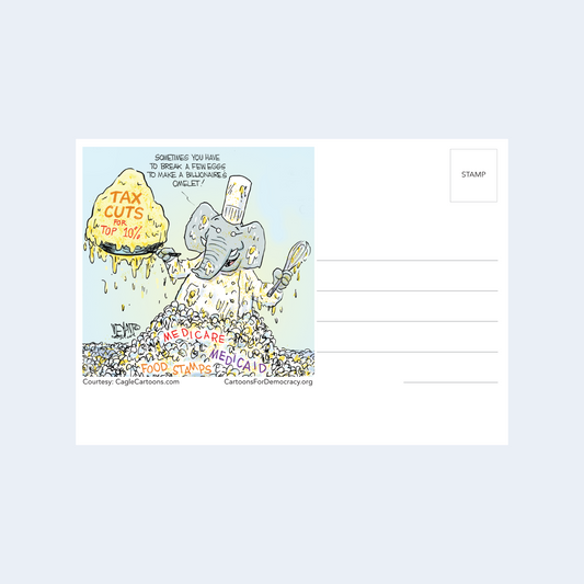 Billionaire's Omelet Postcard