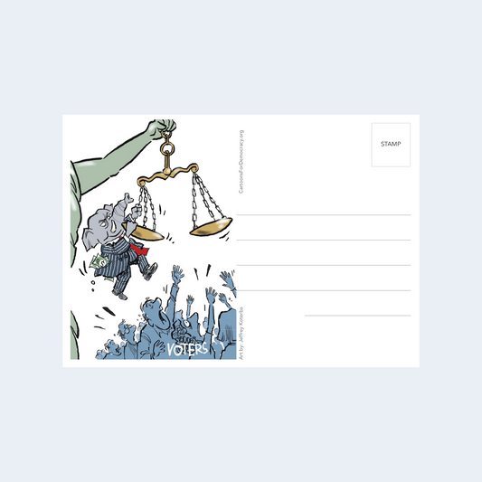 GOP Tipping the Scales Postcard