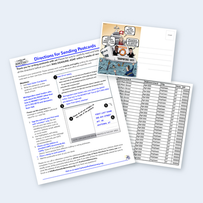 Go Blue Michigan MI-07 Postcard & Address Kit