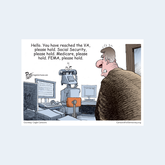 A Robot Takes Calls Guerilla Card