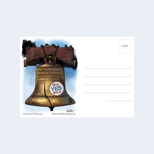 PA Liberty Bell Vote Yes 11/4 Postcard