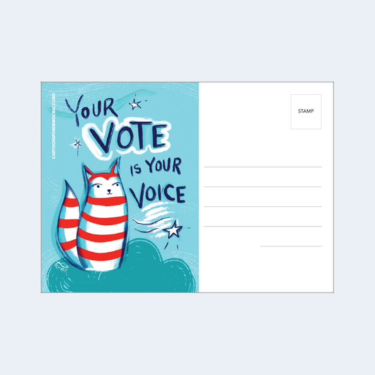 Your Vote is Your Voice Postcard
