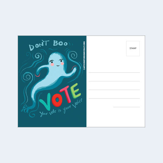 Don't Boo, Vote Postcard