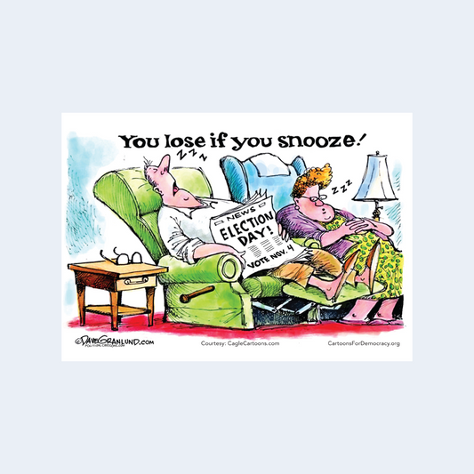 You Lose if You Snooze! Guerilla Card