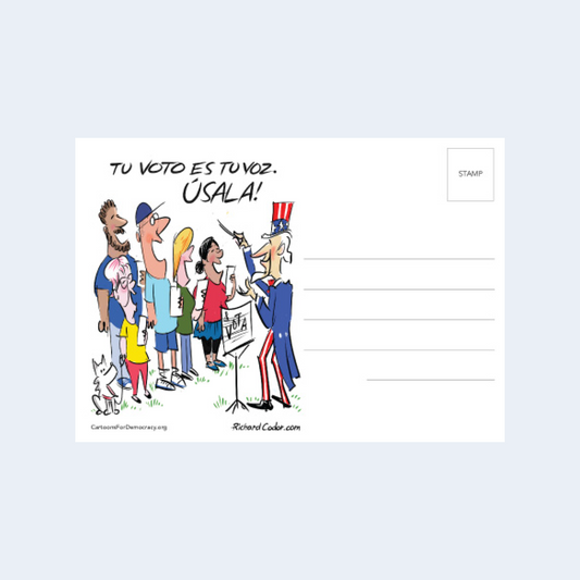 Tu voto es to tu voz. Usala!