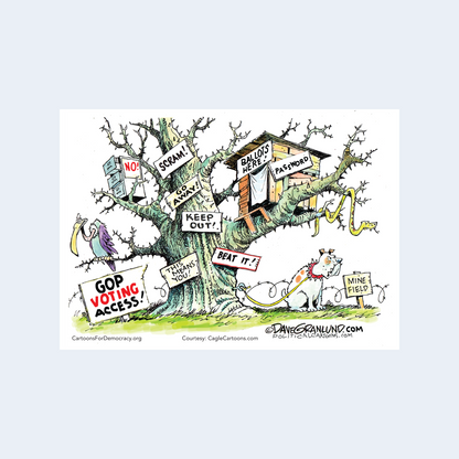 GOP Voter Suppression Guerilla Card